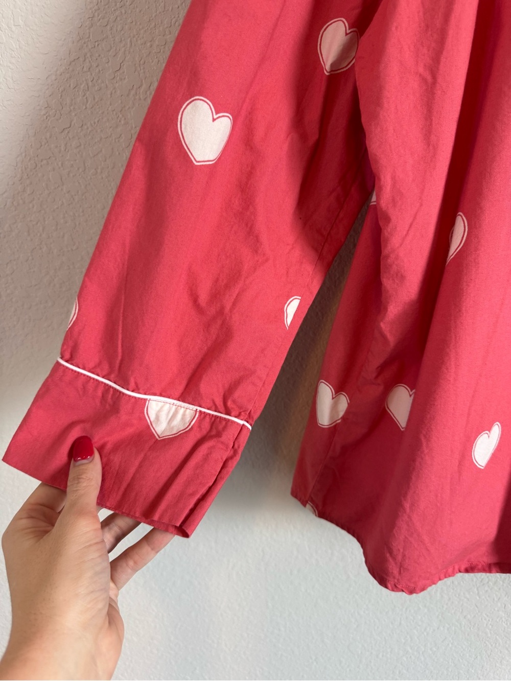Printfresh Queen of Hearts Print Long Sleeve Top & Shorts Pajama Set Size XL - Picture 8 of 16